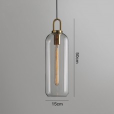Подвесной светильник DLux Gauss цилиндр 15 D прозрачный