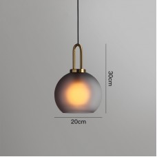 Подвесной светильник DLux Gauss шар 20 D серый