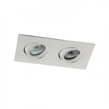 Встраиваемый двойной поворотный светильник DLUX DA748-2WH
