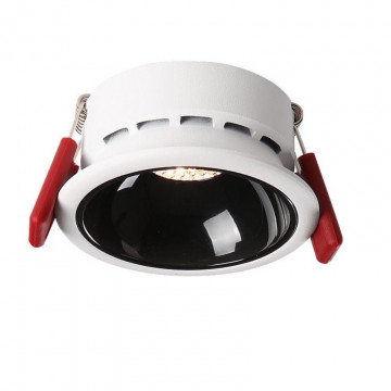Встраиваемый светодиодный светильник DOT DLUX COB LED 10W 3000K DA7010WH-BK
